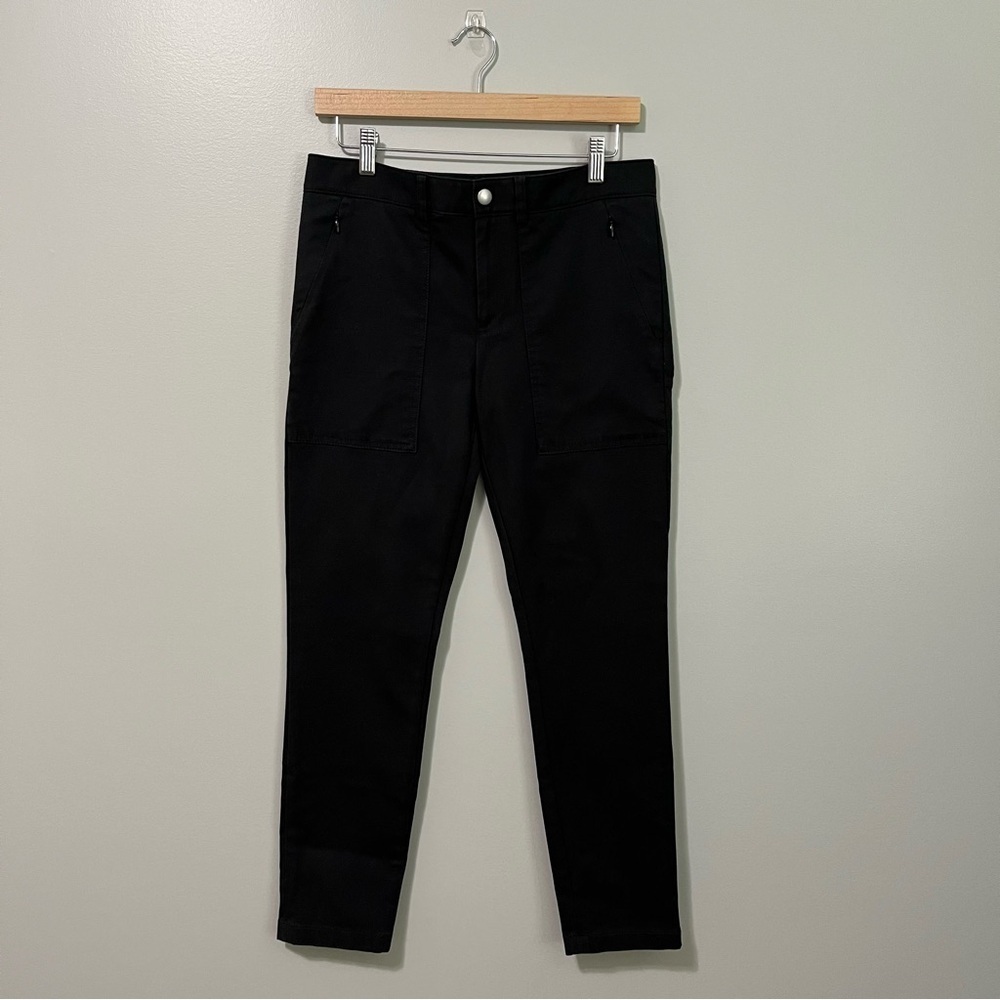 Club Monaco Slim Fit Stretch Black Mid Rise Ankle Pant